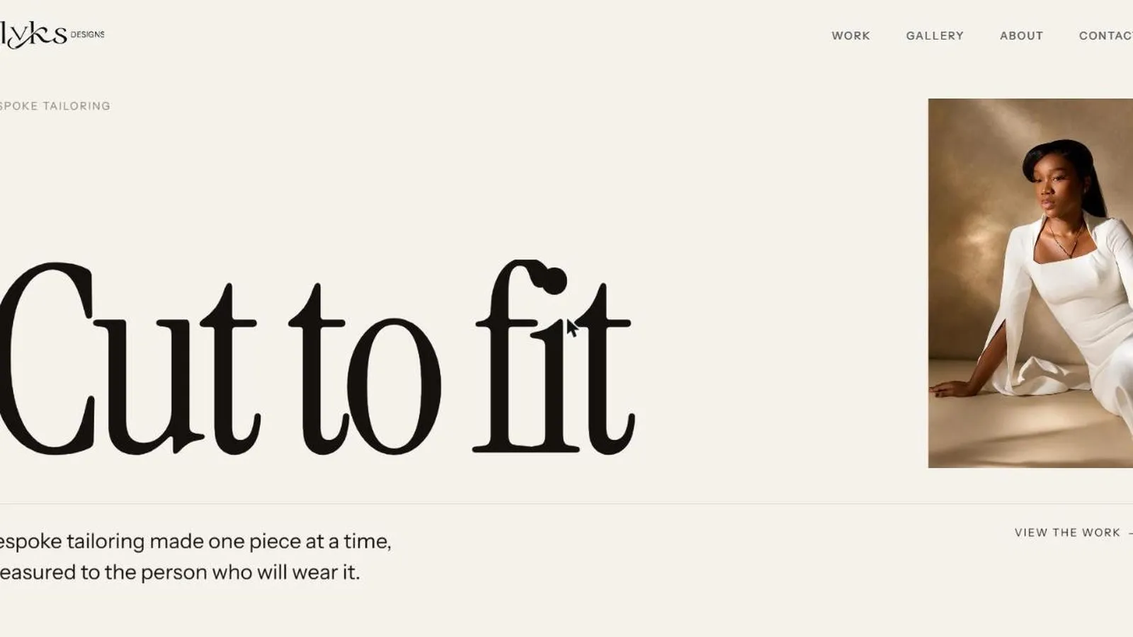 Elyks Designs — live site screen 1