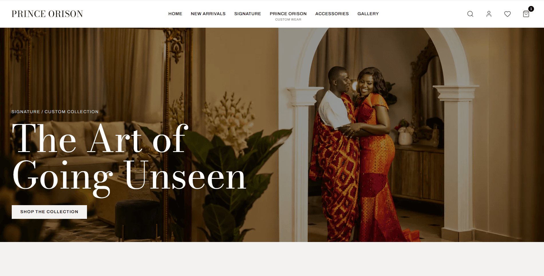 Prince Orison — Turning a quiet portfolio into a working storefront
